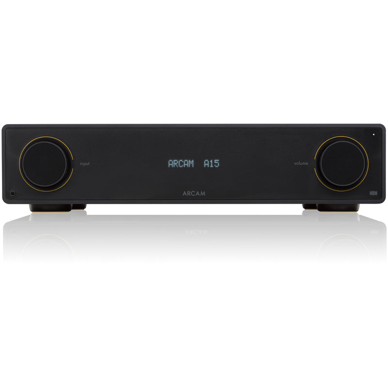 Arcam Radia A15 Integrated Amplifier with Klipsch RP-600M II Bookshelf Speakers HiFi Package Black