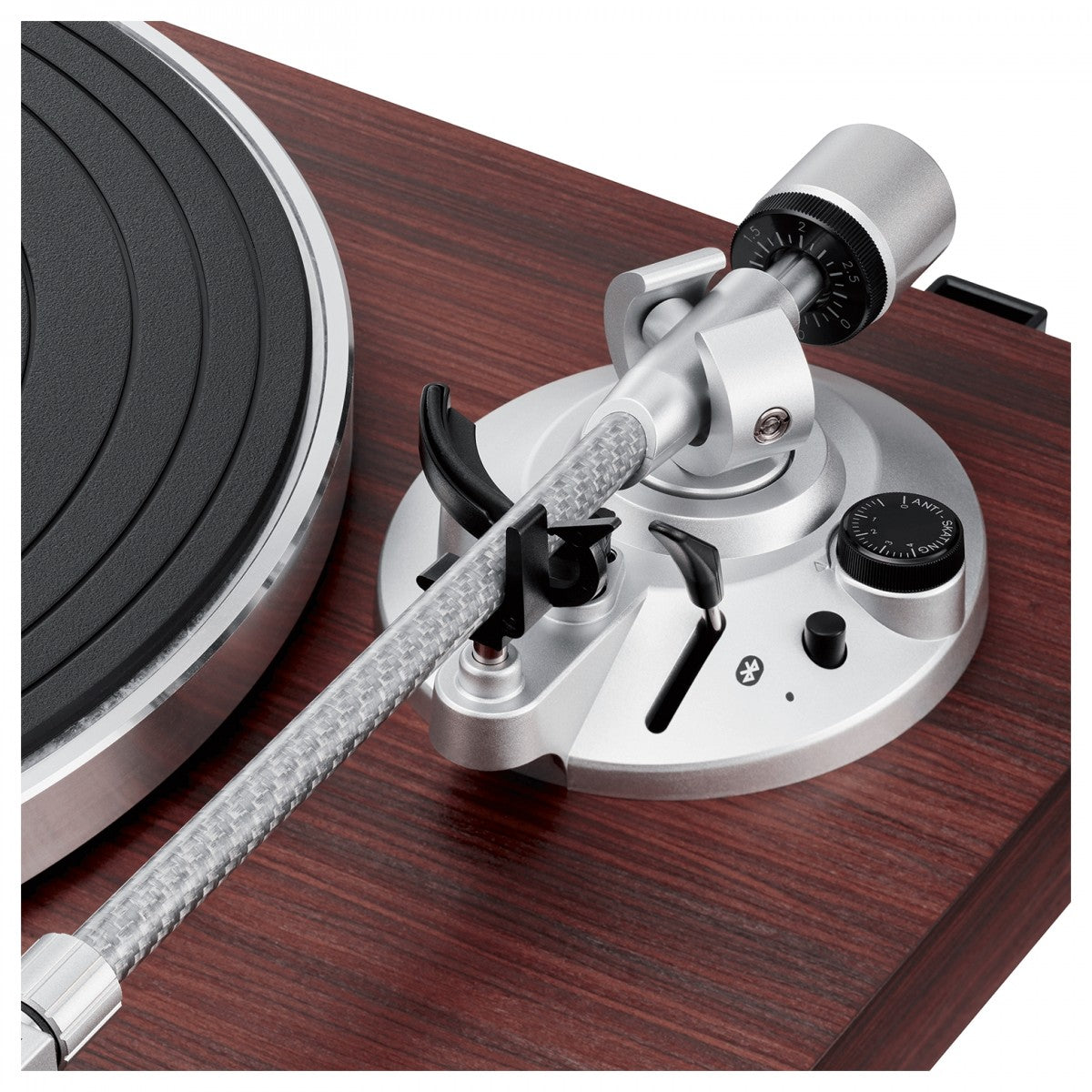 Audio Technica ATLPW50BTRW Turntable Bluetooth Manual Belt Drive Wood Base Rosewood Ex-Display Clearance