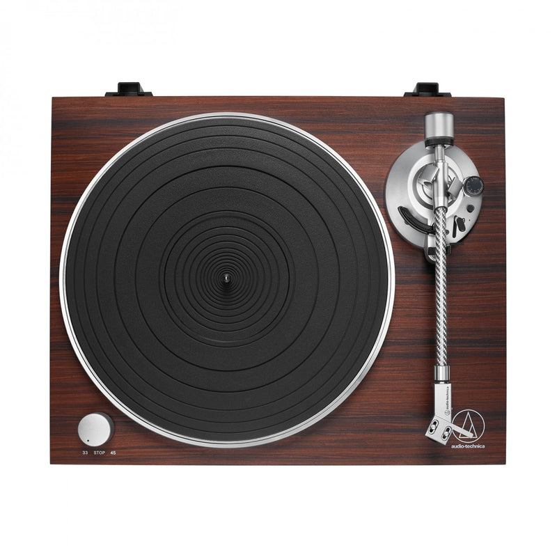 Audio Technica ATLPW50BTRW Turntable Bluetooth Manual Belt Drive Wood Base Rosewood Ex-Display Clearance