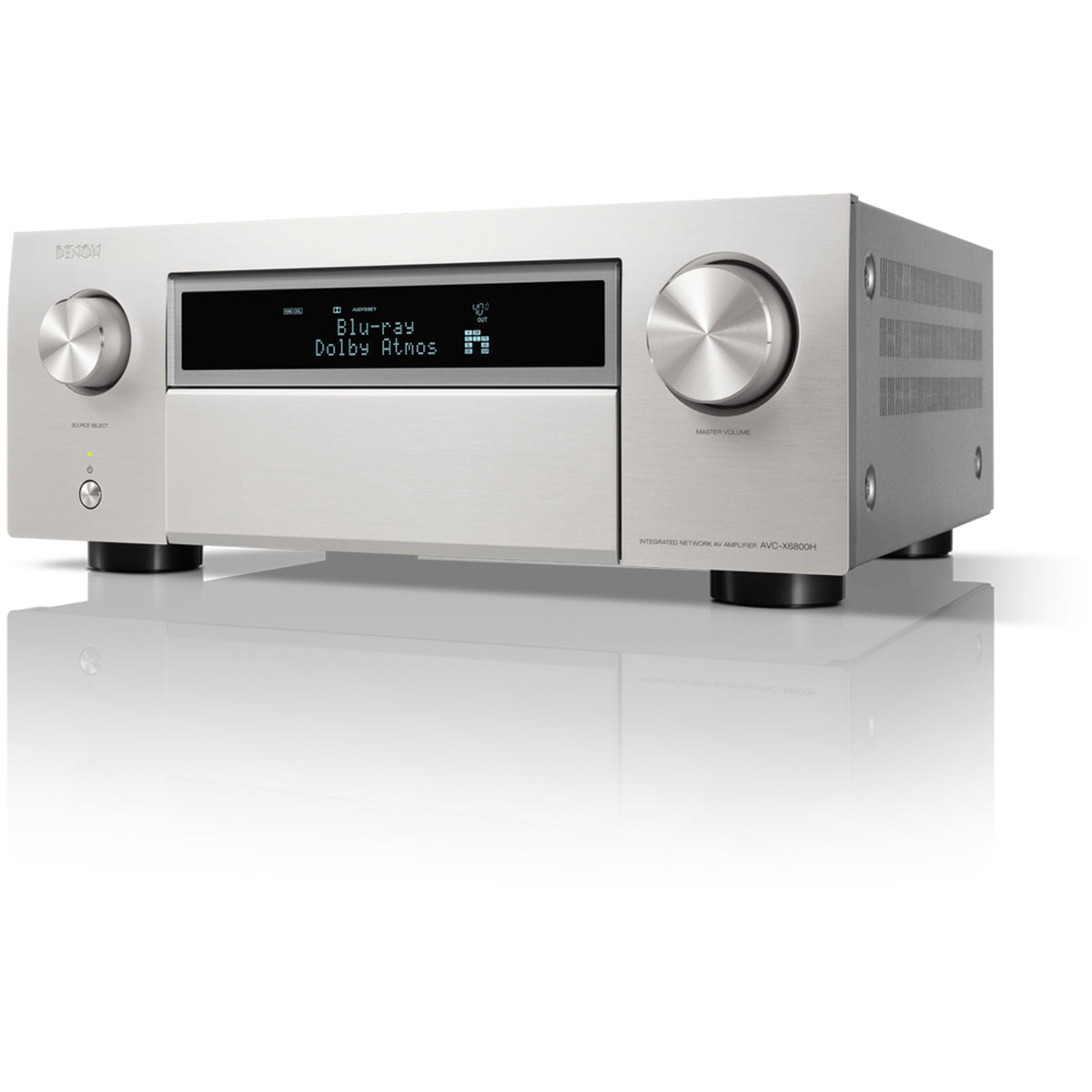 Denon AVC-X6800H 11.4ch 8K AV Amplifier with 3D Audio Dolby Atmos HEOS Built-in Silver