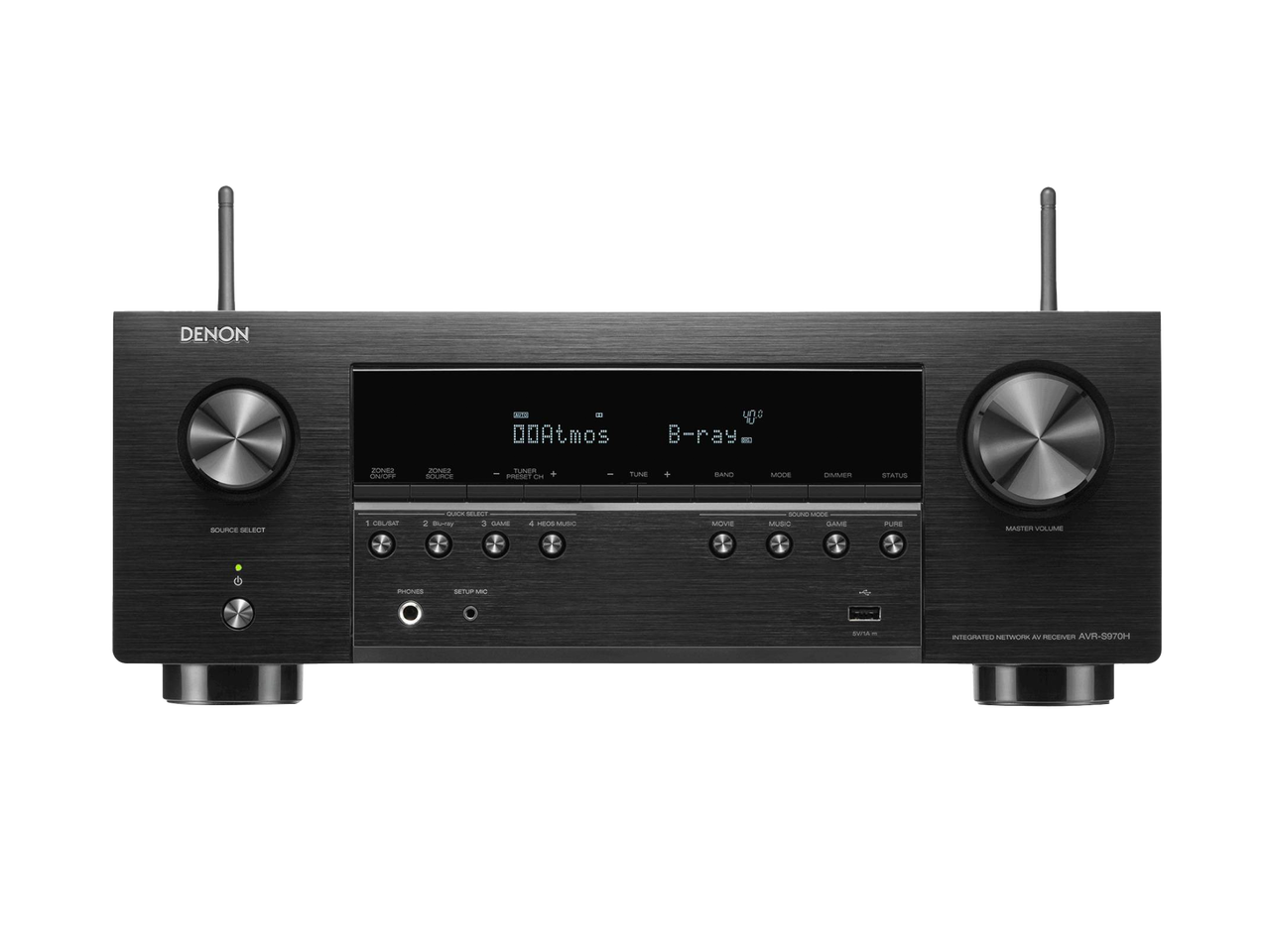 DENON AVR-S970H 7.2 Ch 185W 8K with HEOS Built-in AV Receiver