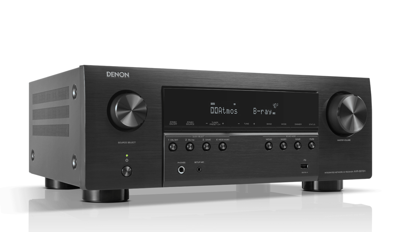 DENON AVR-S970H 7.2 Ch 185W 8K with HEOS Built-in AV Receiver