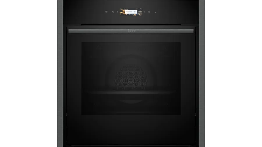 Neff B54CR31G0B N70 Slide and Hide Built-In Electric Single Oven Graphite Grey