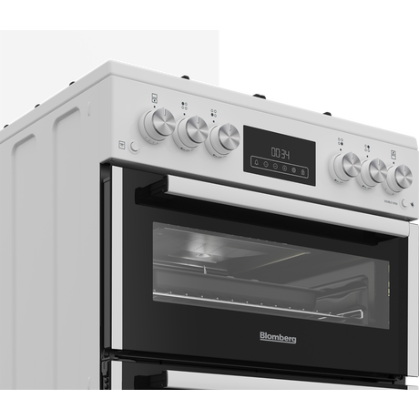 Blomberg GGRN655W 60cm Freestanding Double Oven Gas Cooker White