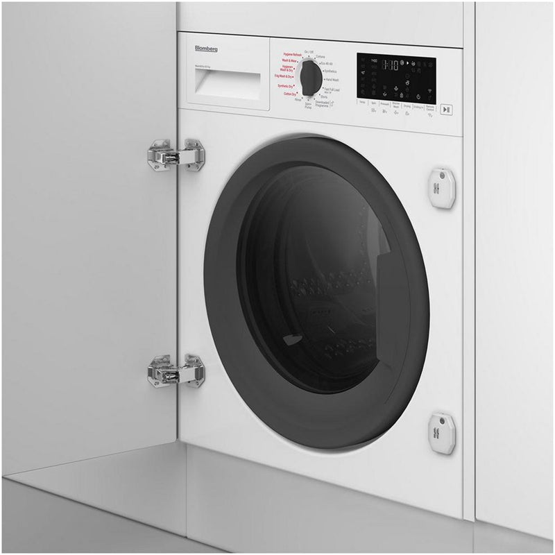 Blomberg LRI1854110 8kg+5kg 1400 Spin Built In Washer Dryer White