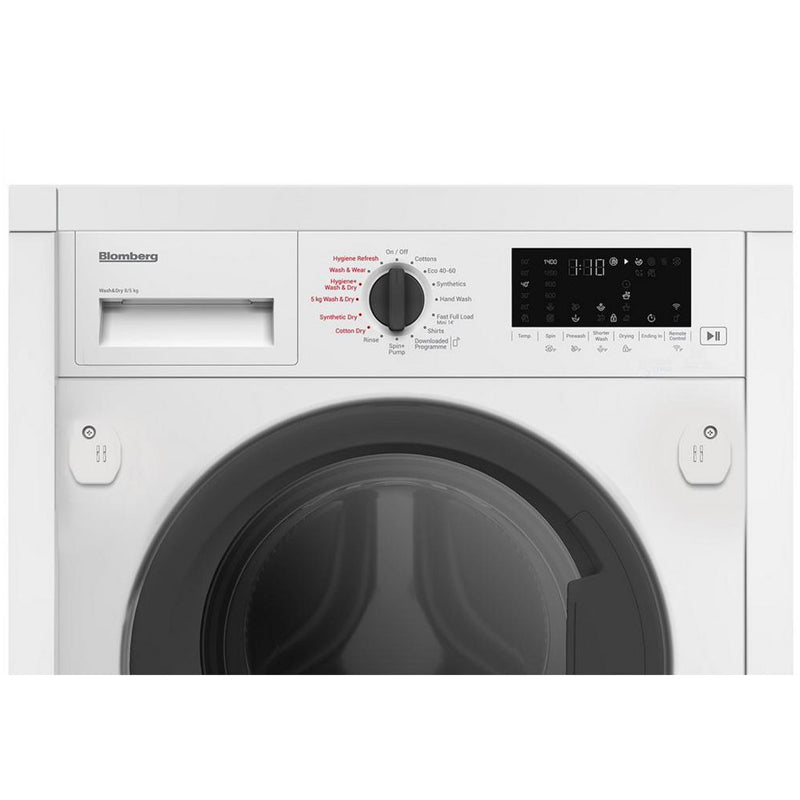 Blomberg LRI1854110 8kg+5kg 1400 Spin Built In Washer Dryer White