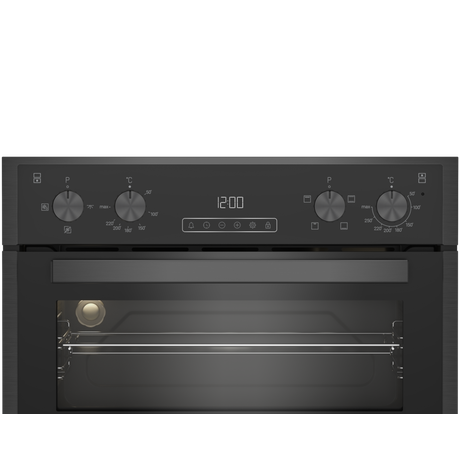 Blomberg RODN9202DX Built In Electric Double Oven Dark Steel