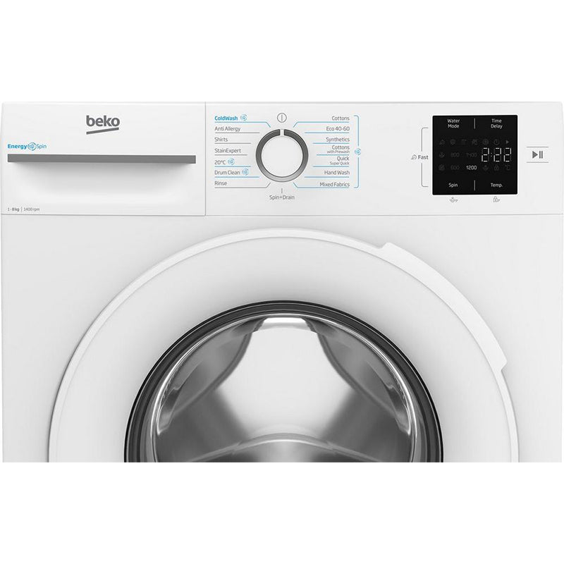 Beko BMN3WT3841W 8kg 1400 Spin Washing Machine White