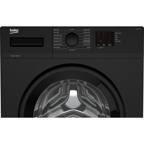 Beko WTK72041B 7kg 1200 Spin Washing Machine Black