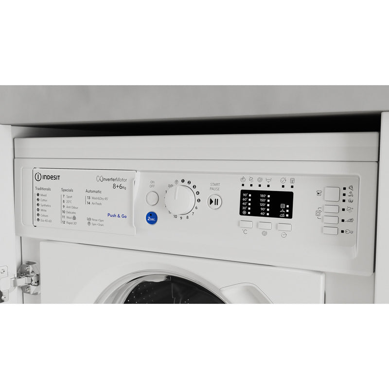 Indesit BIWDIL861485 8 kg Integrated Washer Dryer White