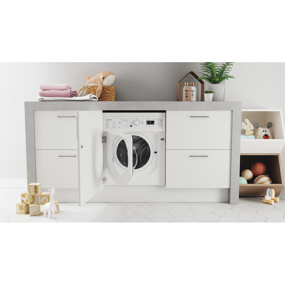 Indesit BIWDIL861485 8 kg Integrated Washer Dryer White