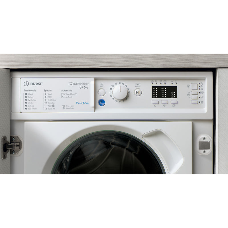 Indesit BIWDIL861485 8 kg Integrated Washer Dryer White