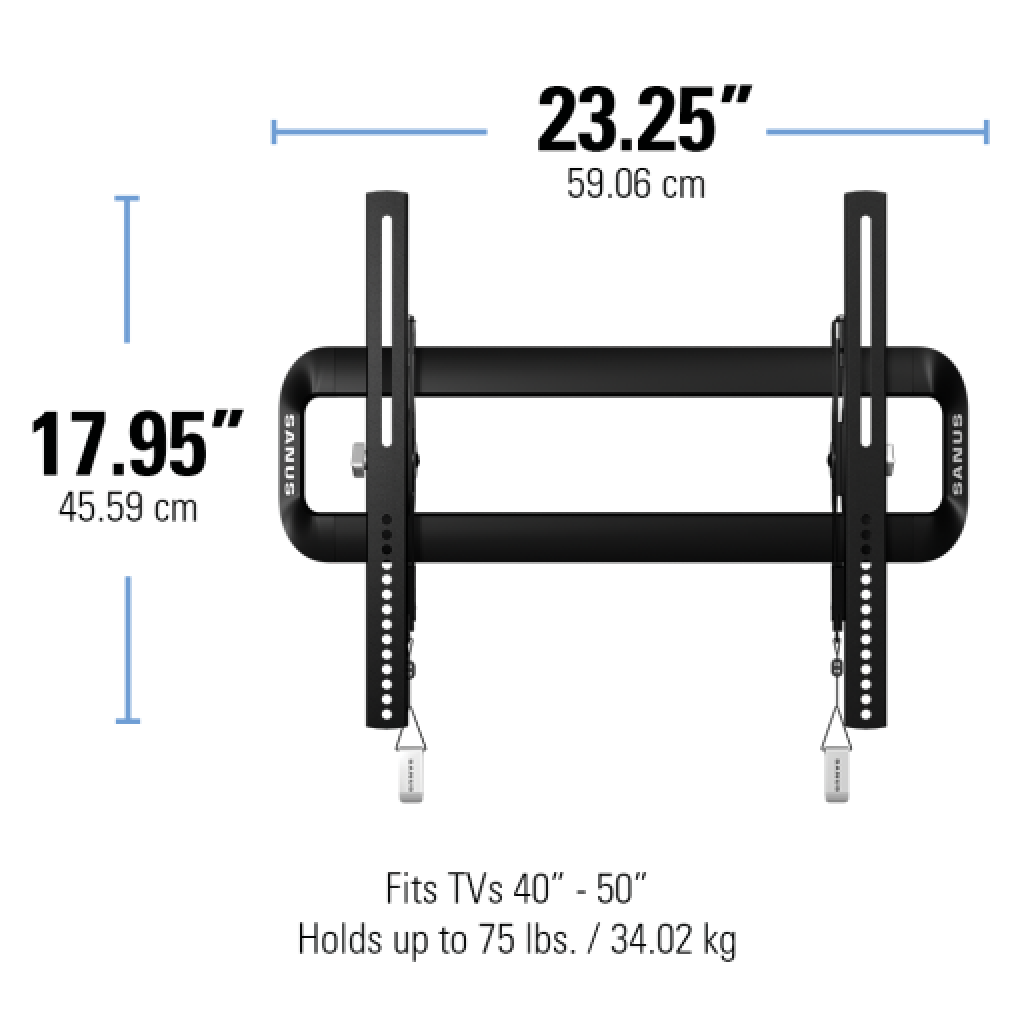 Sanus VMT5-B2 Tilting Wall Mount for Screens 40-50'' up to 34kg