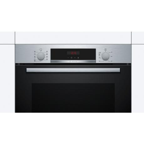 Bosch HBS573BS0B 59.4cm Built-in Electric Single Oven with 3D Hot Air Stainless Steel