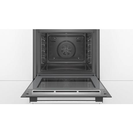 Bosch HBS573BS0B 59.4cm Built-in Electric Single Oven with 3D Hot Air Stainless Steel