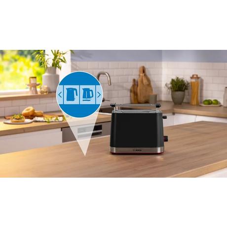 Bosch TAT4M223GB MyMoment 2 Slice Compact Toaster Black