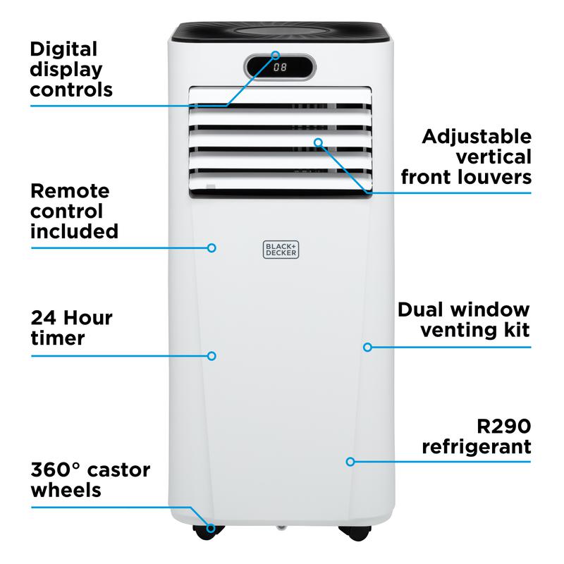 Black+Decker BXAC40023GB 5000 BTU Portable Smart Air Conditioner