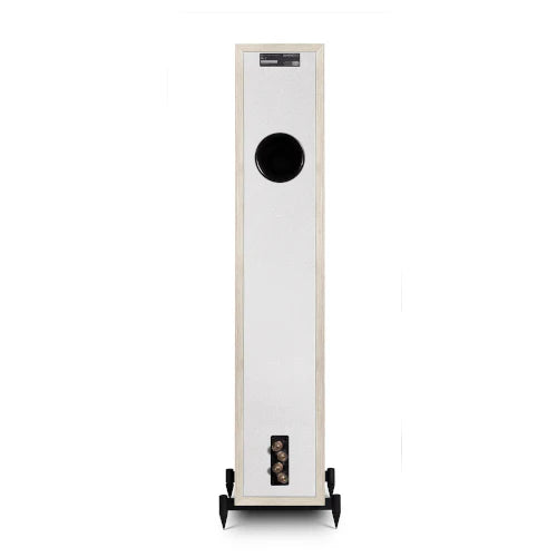 Denon RCD-N12DAB DAB+ All-In-One System White & Wharfedale Diamond 12.3 Floorstanding Speaker (Pair) Light Oak