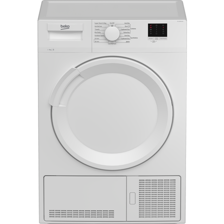 Beko DTLCE80041W 8kg Condenser Tumble Dryer White