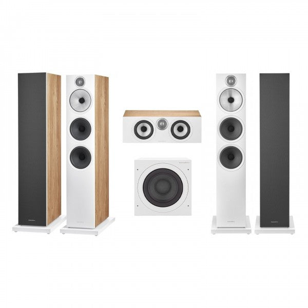 Bowers & Wilkins 603 S3 5.1 Surround Sound Speaker Package Oak