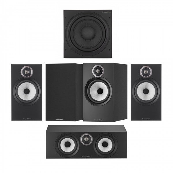 Bowers & Wilkins 606 S3 5.1 Surround Sound Speaker Package Black