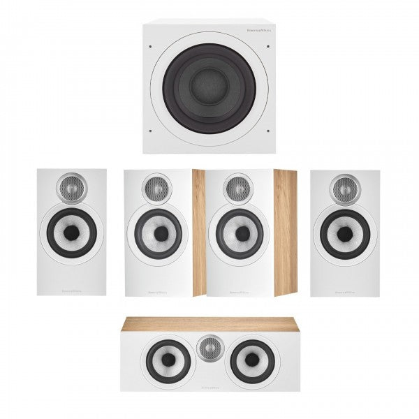 Bowers & Wilkins 607 S3 5.1 Surround Sound Speaker Package Oak