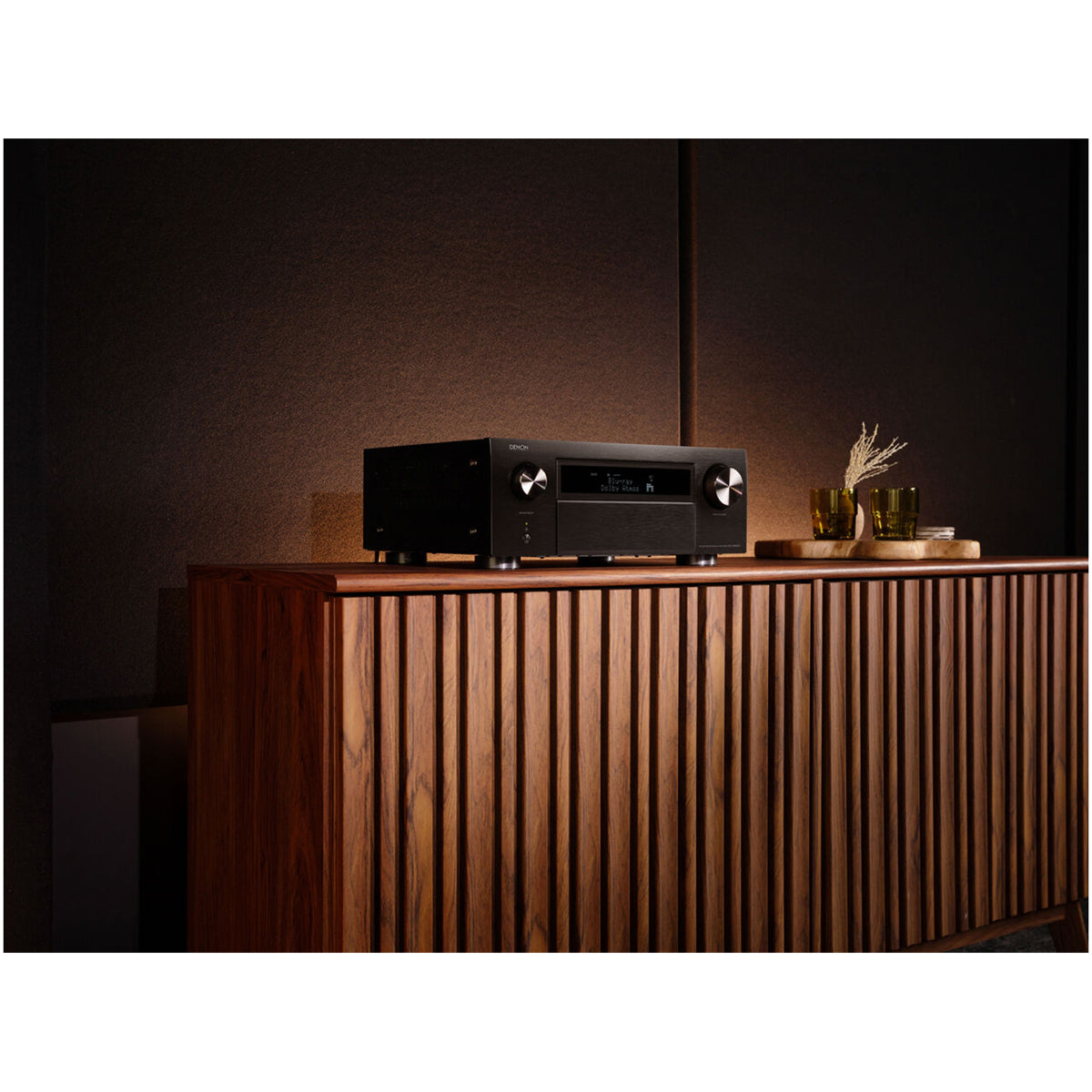 Denon AVC-X6800H 11.4ch 8K AV Amplifier with 3D Audio Dolby Atmos HEOS Built-in Black