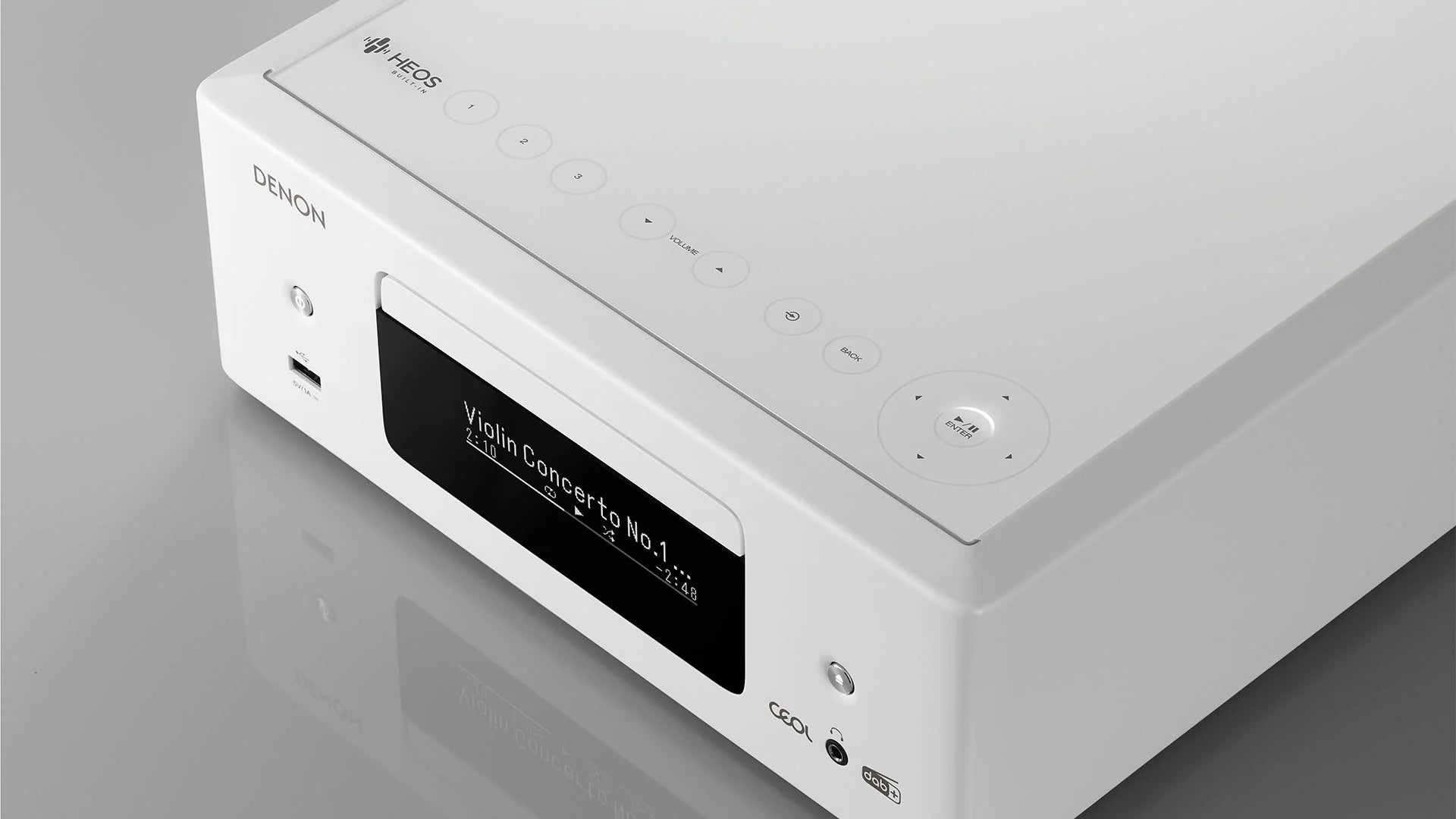 Denon CEOL N12 DAB DAB+ Receiver With SCN10 Speakers Bundle White