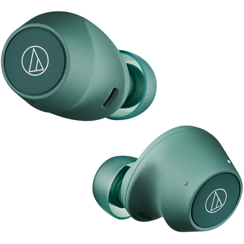 Audio Technica ATH-CKS30TW+ Noise Cancelling Wireless Earbuds Green