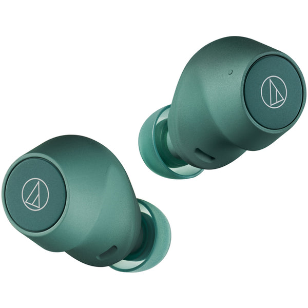 Audio Technica ATH-CKS30TW+ Noise Cancelling Wireless Earbuds Green