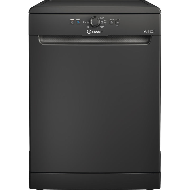 Indesit D2FHK26B Full Size Dishwasher with 14 Place Setting Black