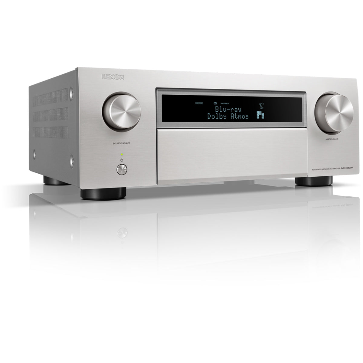 Denon AVC-X6800H 11.4ch 8K AV Amplifier with 3D Audio Dolby Atmos HEOS Built-in Silver