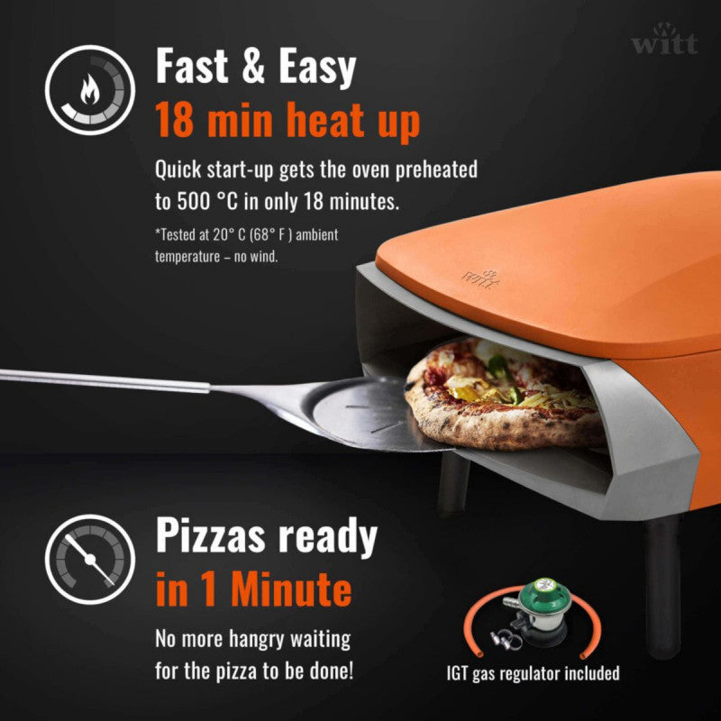 Witt Etna Fermo 16 Inches Pizza Oven Orange