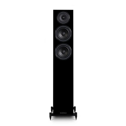 Denon RCD-N12DAB DAB+ All-In-One System Black & Wharfedale Diamond 12.3 Floorstanding Speaker (Pair) Walnut Pearl