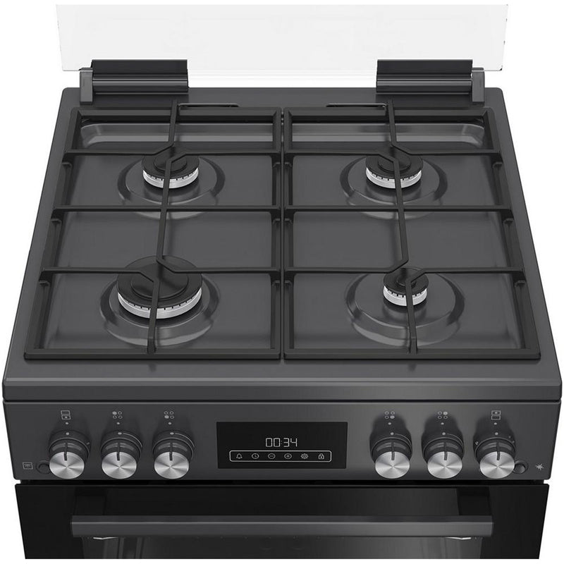 Blomberg GGRN655N 60cm Freestanding Double Oven Gas Cooker Anthracite