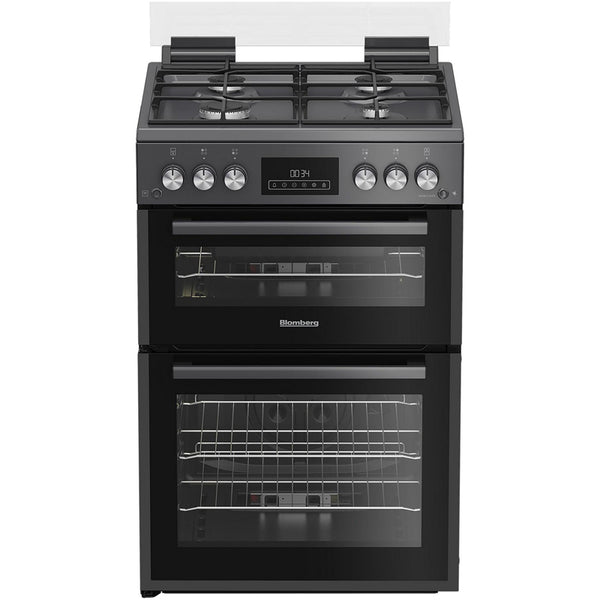 Blomberg GGRN655N 60cm Freestanding Double Oven Gas Cooker Anthracite