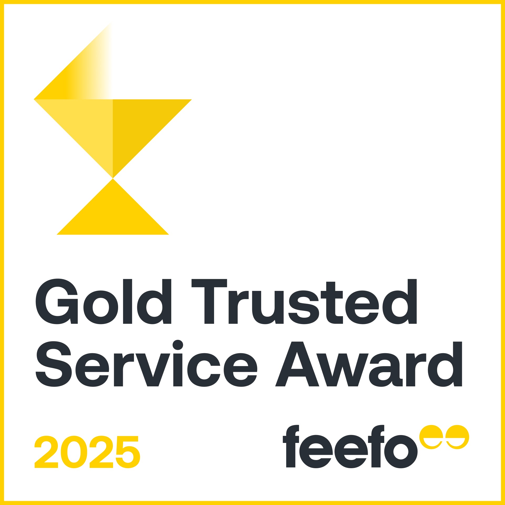 Gold Trusted Service Award 2025 ( Badge )