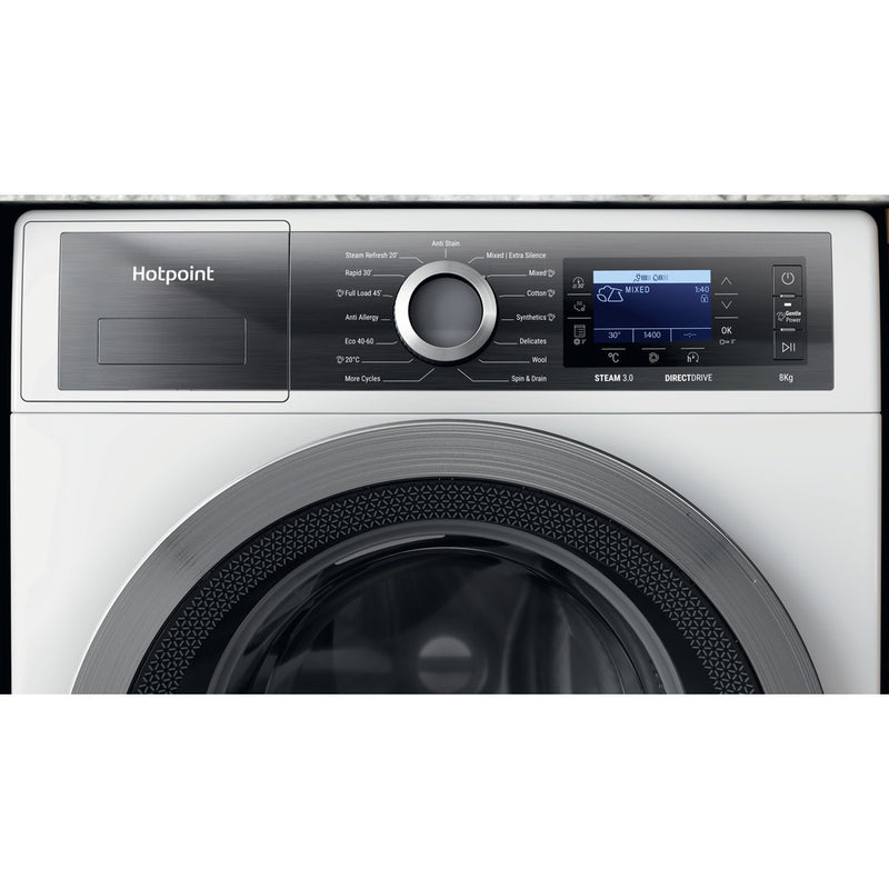 Hotpoint H789GPOWERUK 8Kg 1400 Spin Freestanding Washing Machine White