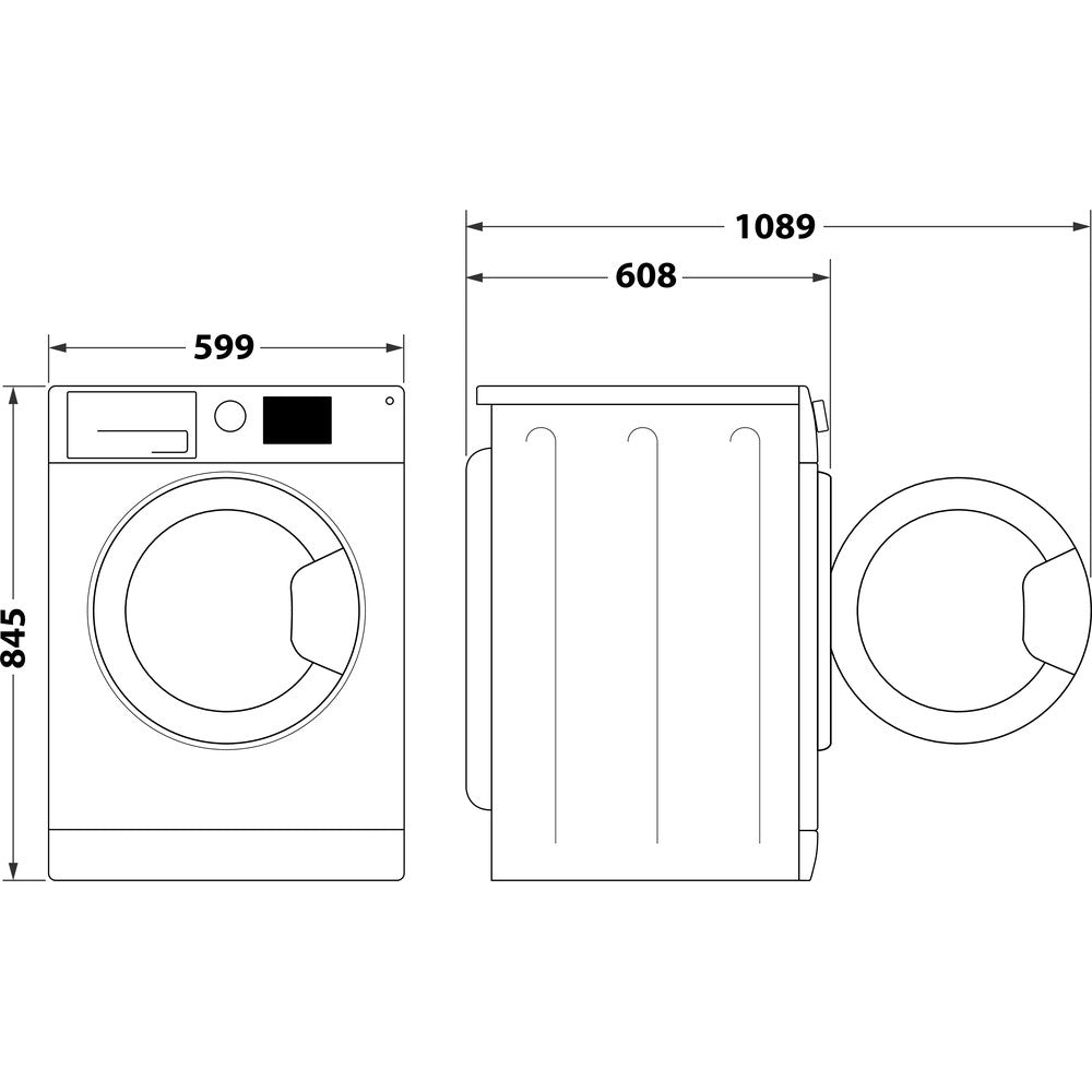 Hotpoint H789GPOWERUK 8Kg 1400 Spin Freestanding Washing Machine White