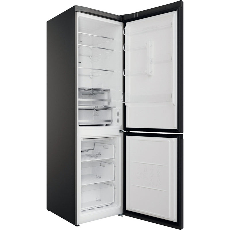 Hotpoint H7X93TSKM Freestanding 60-40 Frost Free Fridge Freezer Silver Black