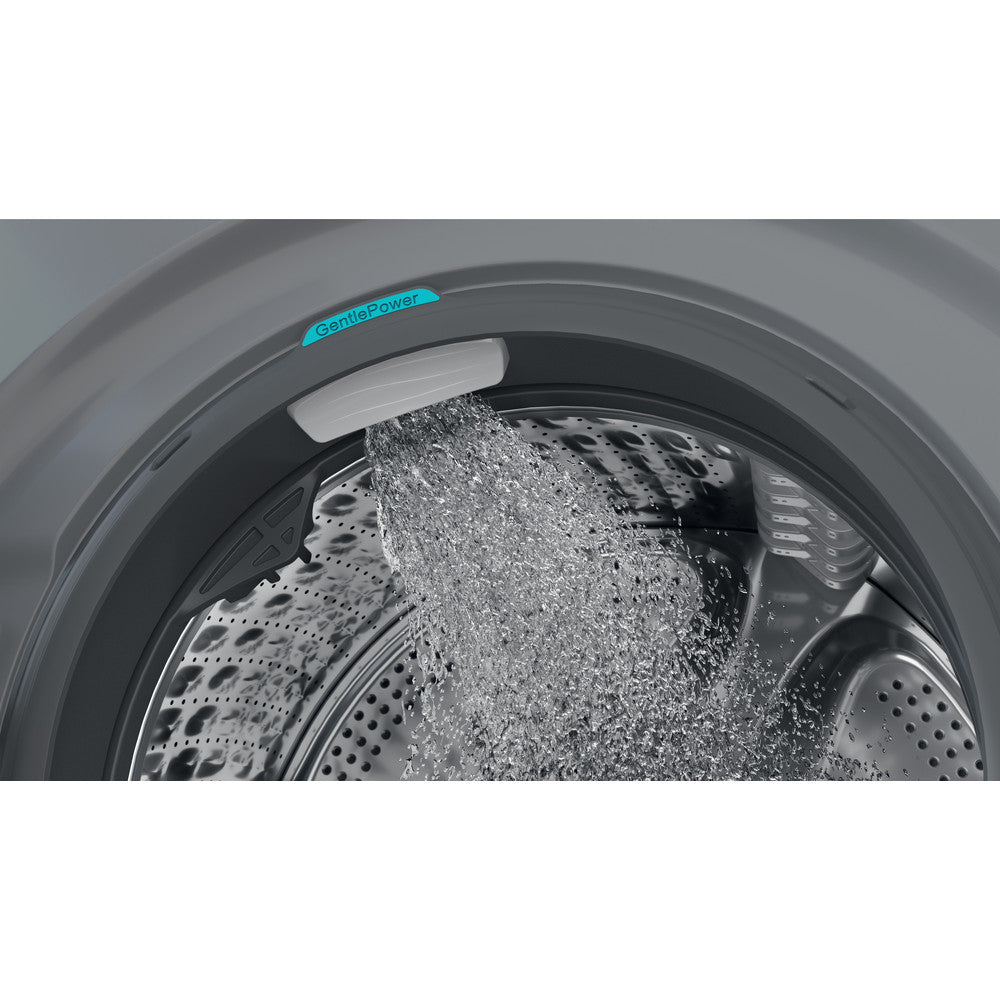 Hotpoint H899ADSGPOWERUK 9Kg 1400 Spin Autodose Freestanding Washing Machine Silver