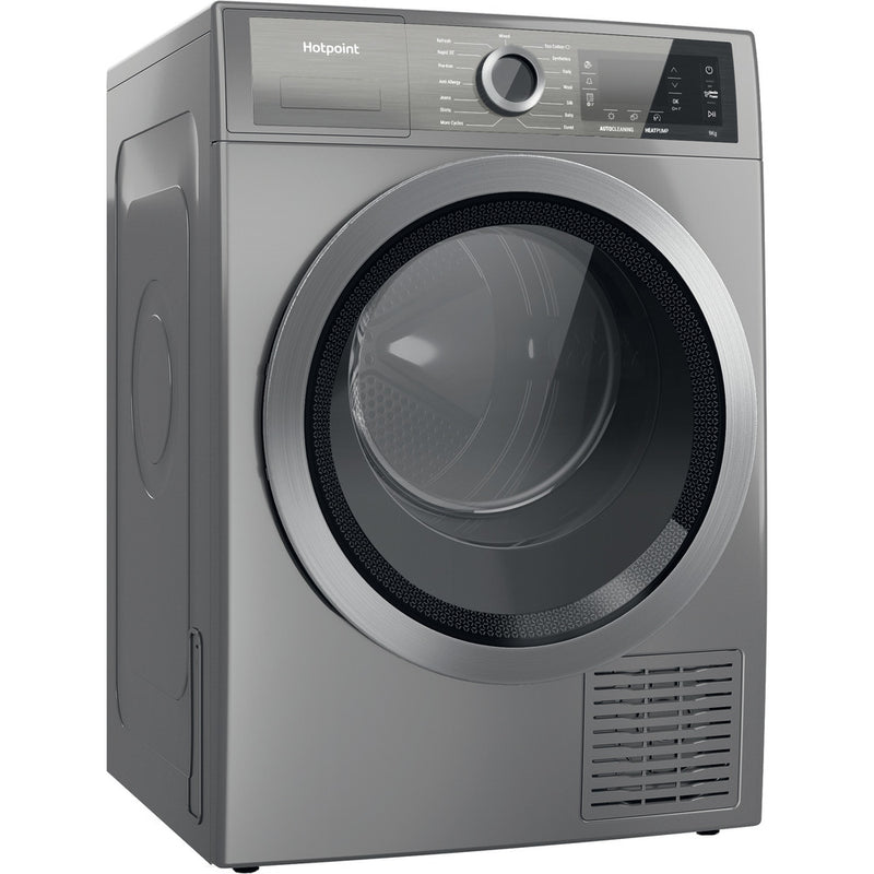 Hotpoint H8D94SBUK Gentlepower 9kg Heat Pump Tumble Dryer Silver