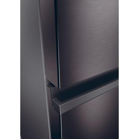 Haier HTW5618EWMP Frost Free Fridge Freezer Dark Inox