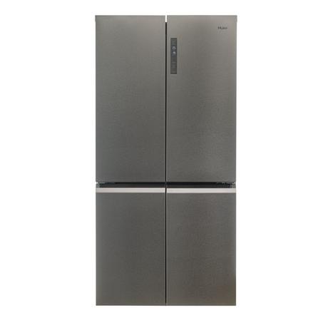 Haier HCR59F19ENMM Cube 90 Series 5 American Fridge Freezer Platinum Inox