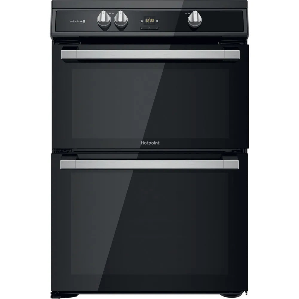 Hotpoint HDT67I9HM2C 60cm Electric Double Cooker with Induction Hob Black