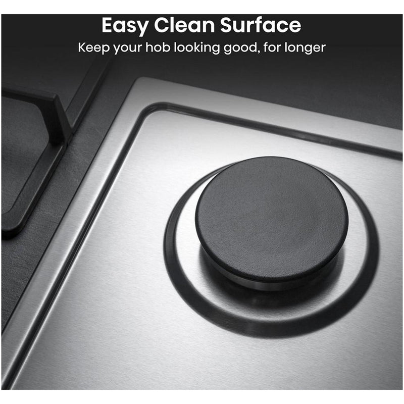 Hisense GM642XHS 60cm Gas Hob Stainless Steel