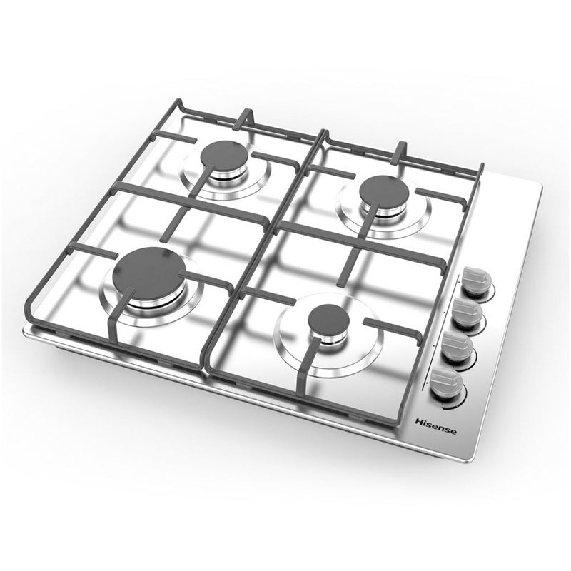 Hisense GM642XHS 60cm Gas Hob Stainless Steel