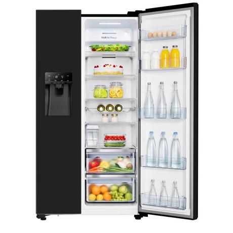 Hisense RS694N4TBE American Style Fridge Freezer Black