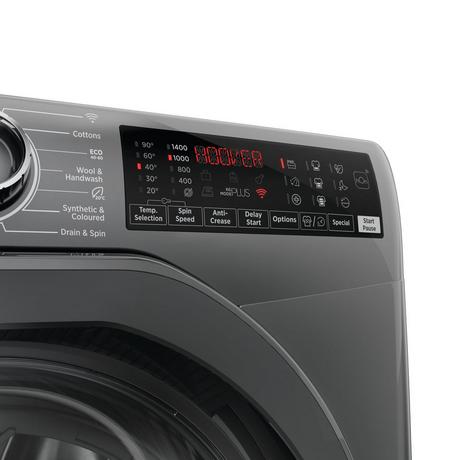 Hoover H3WPS496TMRR6 9kg 1400 Spin Washing Machine Graphite