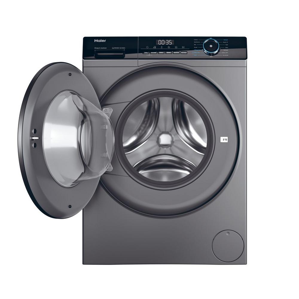 Haier HW80-B16939S8 I Pro Series 3 8kg 1400 Spin Washing Machine Graphite